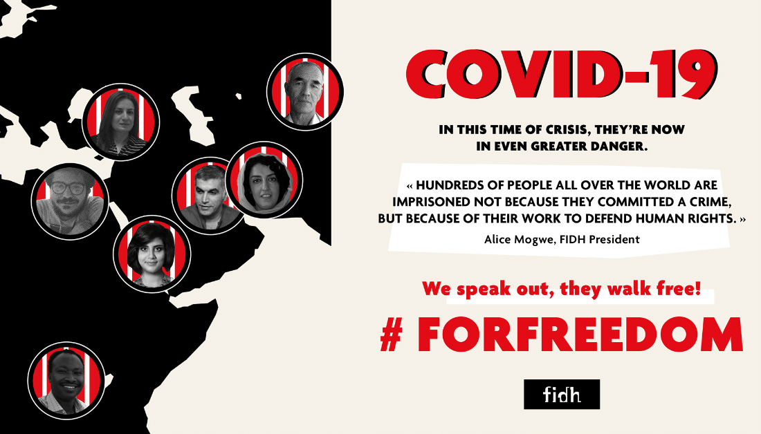 COVID-19: Jailed Human Rights Defenders Must Be Released Immediately