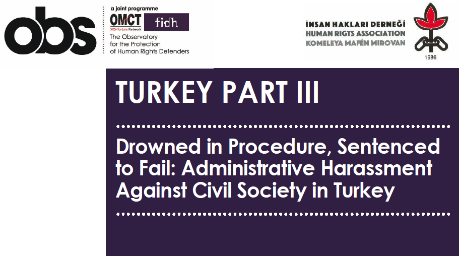 New OBS Report: Administrative Harassment against Civil Society in Turkey