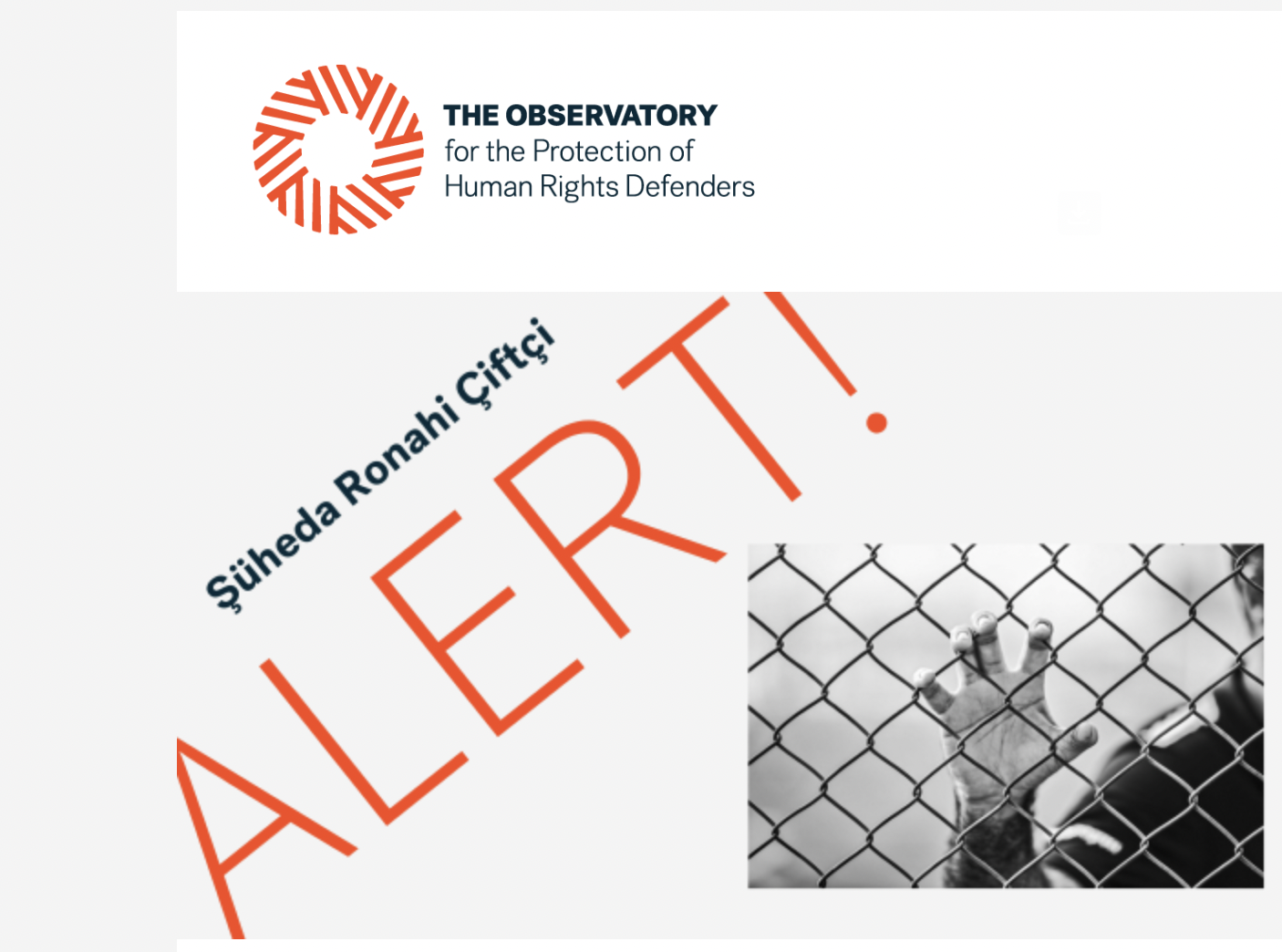 OBS Alert: Arbitrary Detention of Şüheda Ronahi Çiftçi