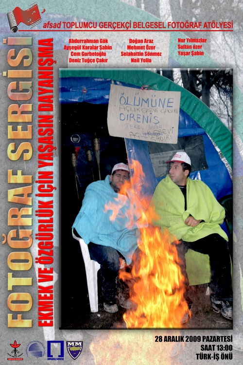 Ekmek ve Özgürlük için Yaşasın Dayanışma" sergisi - İHD Ankara Şubesi ve Diğer Kurumlar