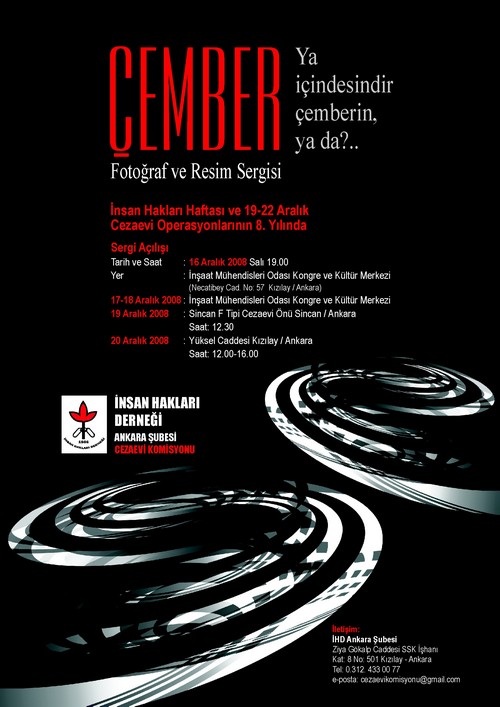 ÇEMBER: İHD Ankara Şubesi Fotograf ve Resim Sergisi