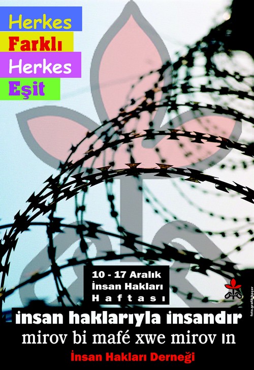 İHD Diyarbakır Şubesi 2008 İnsan Hakları Haftası Afişi