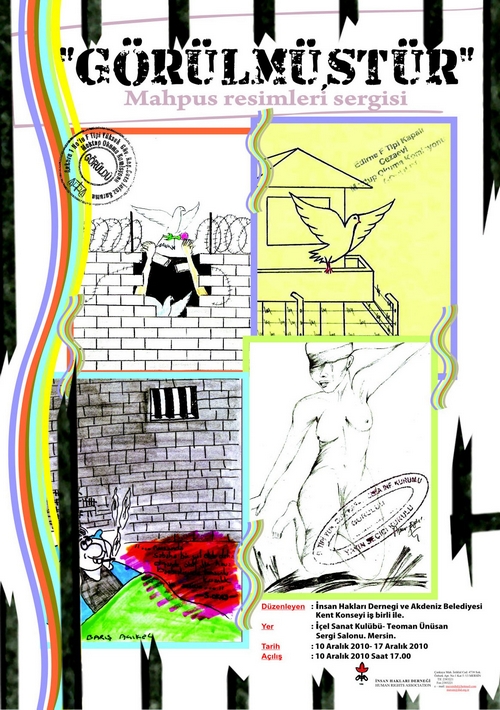 İHD Mersin Şubesi Sergi Afişi - Kasım 2010