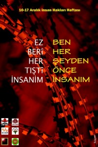10-17 Aralık 2009 İnsan Hakları Haftası Afişi – İHD Diyarbakır Şubesi ve Diğer Kurumlar